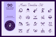 Music Doodles, an Outline Icon by Vectors Market (Thumbnail 1 of 9)