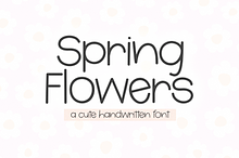 Spring Flowers | Cute Font