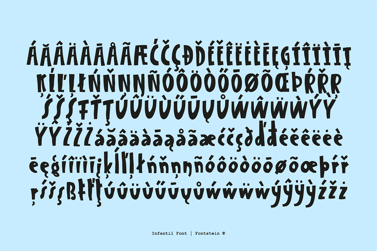 INFANTIL | Cute hand drawn font, a Font by Fontstein (Photo 6 of 10)