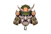 Samurai helmets, Japanese masks set, an Object Illustration by PaperTrident (Thumbnail 6 of 9)