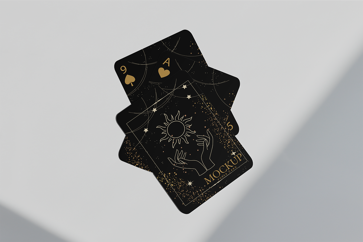 Poker Card Mockup, an Advertising Mockup by xavier_studio (Photo 3 of 5)