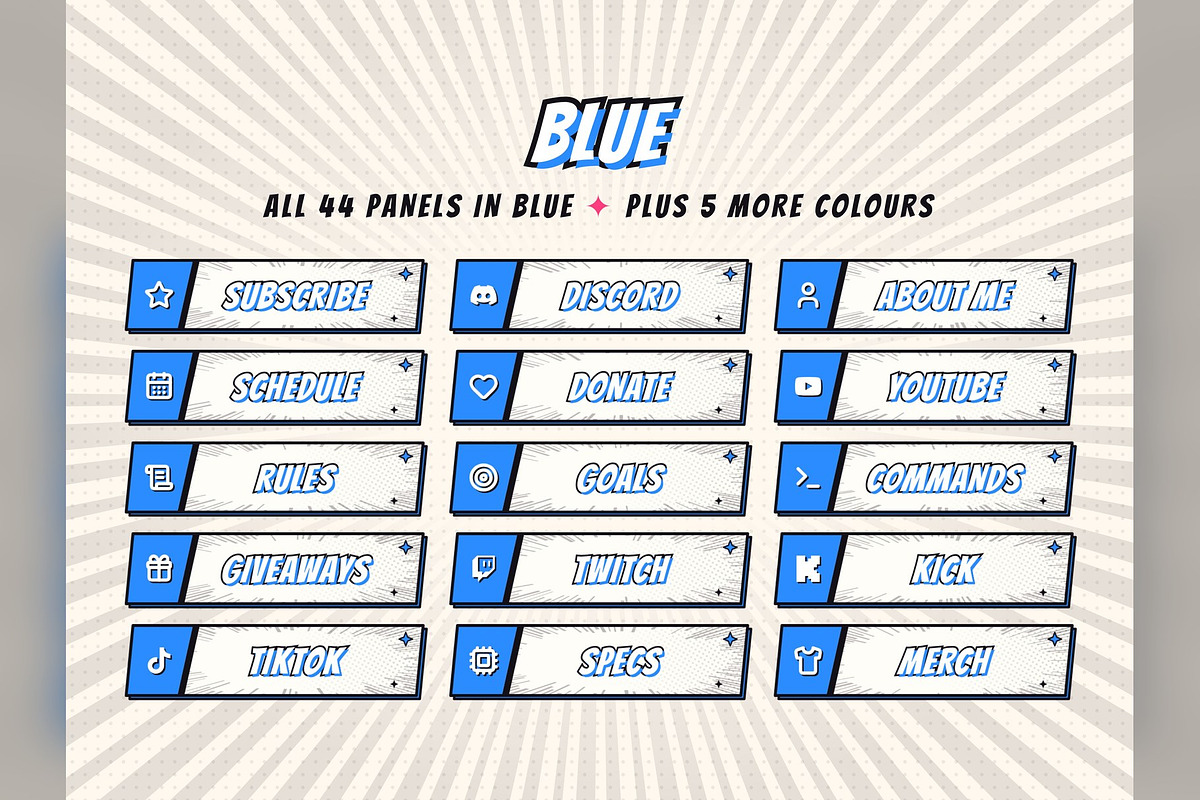 Anime Twitch & Kick Panels, an Object Graphic by Gear Store (Photo 11 of 12)