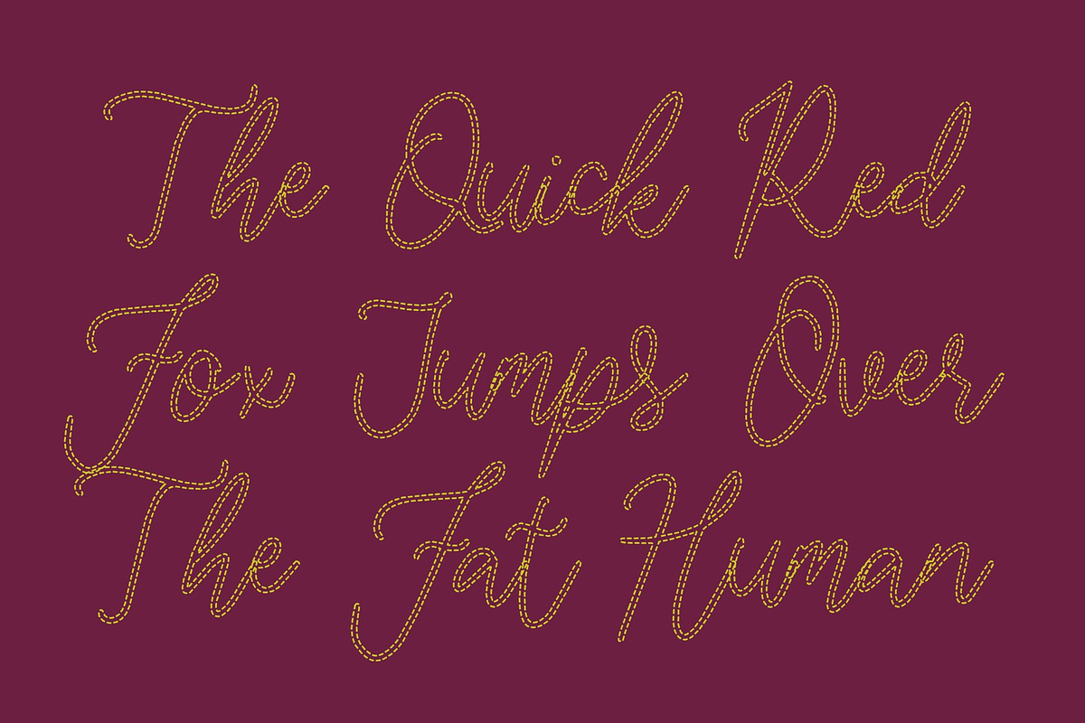 Gilkey Dashed, a Script Font by Craft Supply Co. (Photo 7 of 8)