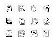 Animated File and Document Icons, an Outline Icon by Vectors Market (Thumbnail 6 of 8)