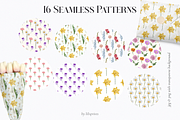 Watercolor Birth Month Flowers, an Illustration by lilisprints (Thumbnail 3 of 5)