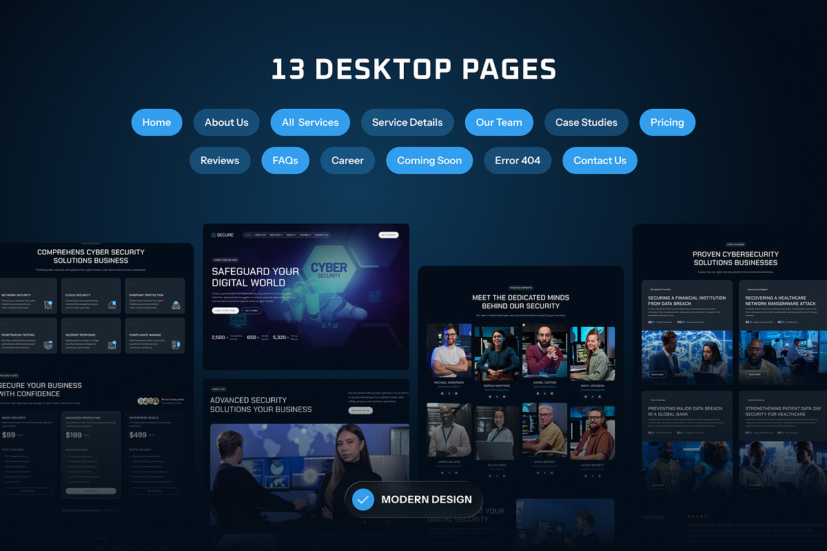 Secure - Cyber Security Elementor, a WordPress Template by SLAB! Design (Photo 2 of 5)