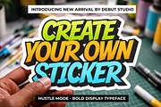 Hustle Mode - Bold Display Typeface, a Sans Serif Font by Debut Studio (Thumbnail 12 of 23)
