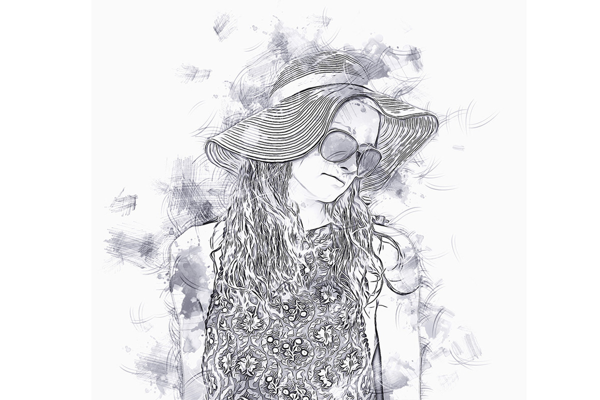 Pencil Sketch Art Photoshop Action, an Action Add-On by Studio Retouch (Photo 7 of 13)
