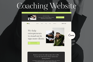 Canva Website For Coaches