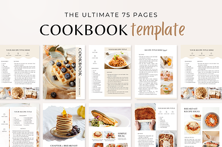 Cookbook Recipe Book Template, a Magazine Template by ShopRShop