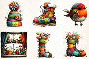 Whimsical Winter Clipart Bundle, an Illustration by DreamCafeArt (Thumbnail 6 of 7)