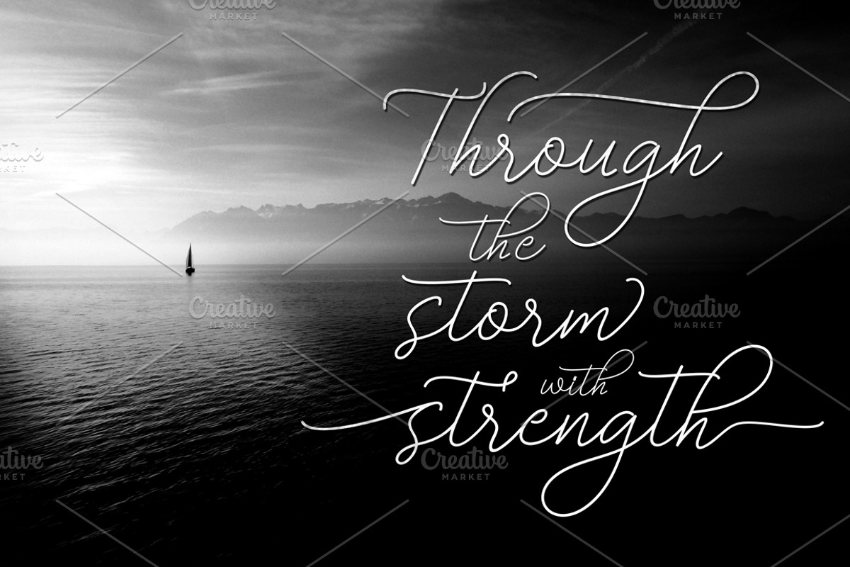 Bekafonte Typeface, a Script Font by Barland Design (Photo 2 of 8)