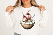 Whimsical Summer Ice Cream Clipart B, an Illustration by SVGArt (Thumbnail 6 of 9)