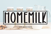 Homemilk | Script Font, a Script Font by Scratchones (Thumbnail 1 of 8)