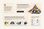 Illustrator Oil Pastel Brushes, a Brush Add-On by pixelbuddha.net (Thumbnail 6 of 6)