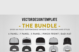 Hat Template - Bundle Pack, a Hat Mockup by Template Haven