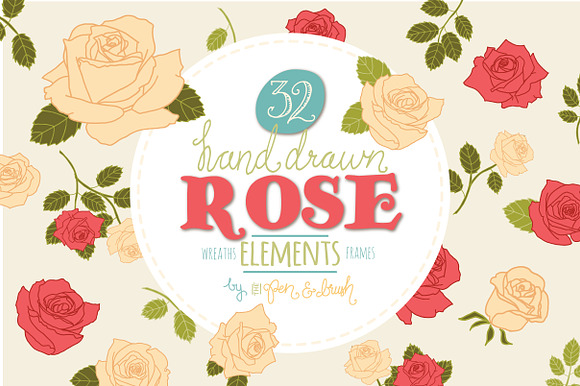 32 Rose Clip Art & Vectors preview 4