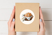 Watercolor Sourdough Bread Clipart, a Food Illustration by SvetaArtStore (Thumbnail 5 of 6)