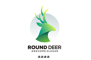 Deer Colorful Gradient Logo