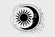 sun and moon surrounded by flowing, an Illustration by Amazin_art (Thumbnail 14 of 25)