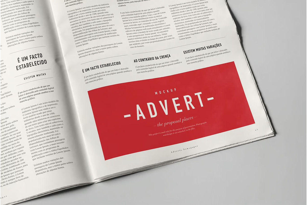 Newspaper Adverts Mock-up, an Advertising Mockup by zippypixelstudio (Photo 8 of 9)