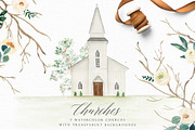 Landscape-Watercolor House Clipart, an Illustration by Graphic Box (Thumbnail 4 of 10)