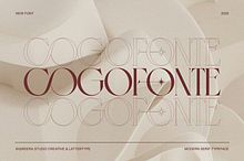 Cogofonte - Modern Geometric Serif