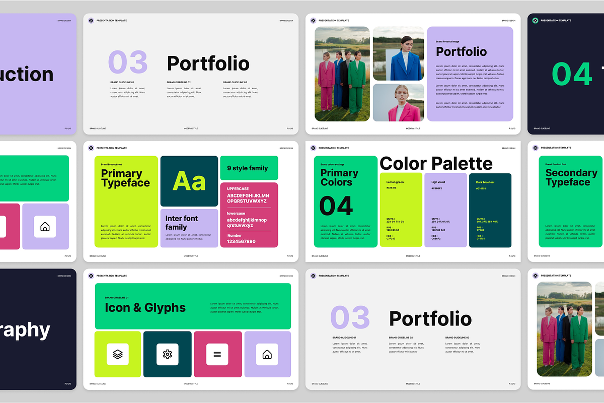 Brand Guideline Modern Keynote, a Presentation Template by Annora Studio (Photo 2 of 5)