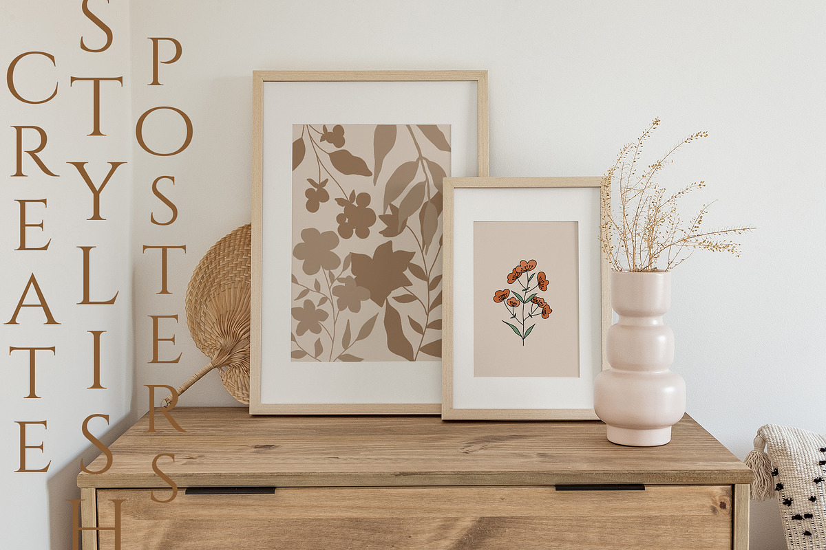 Wildflowers Botanical Line Art, an Illustration by Kaya Fonts (Photo 13 of 18)