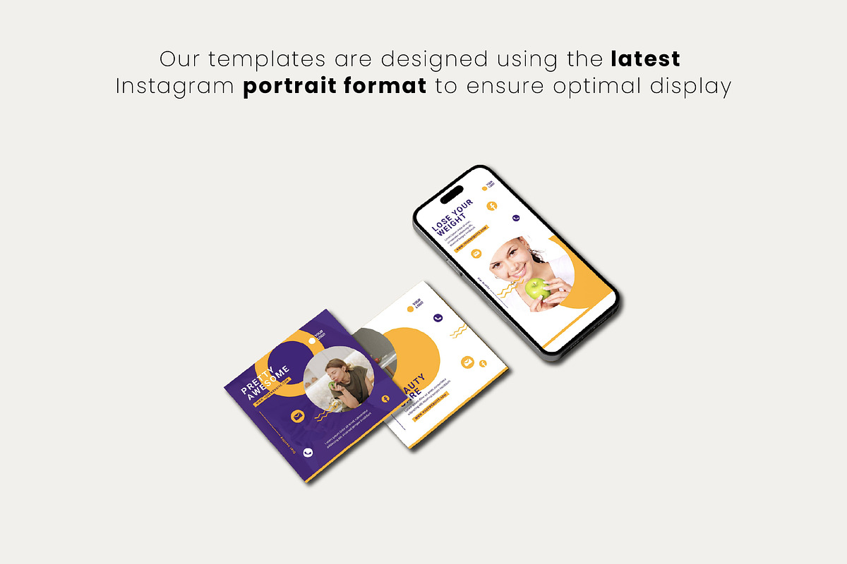 Fitness & Health Instagram Templates preview 4
