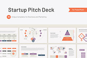 Startup Pitch Deck PowerPoint Slides, a Presentation Template by HiSlide.io (Thumbnail 1 of 5)