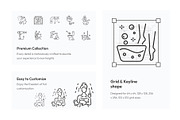 Bathroom Linear Icon Set, an Outline Icon by Prosymbols (Thumbnail 3 of 5)