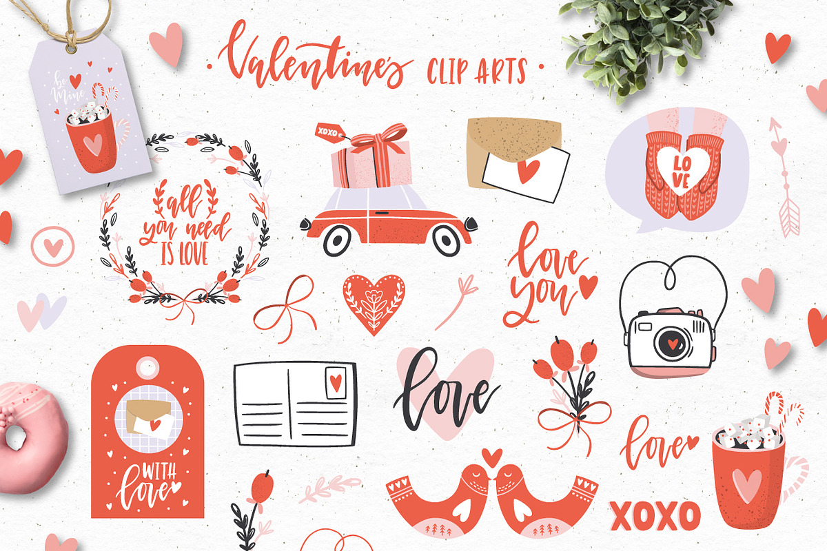 Valentine's Day Clip arts & quotes, an Object Graphic by lokko studio (Photo 3 of 8)
