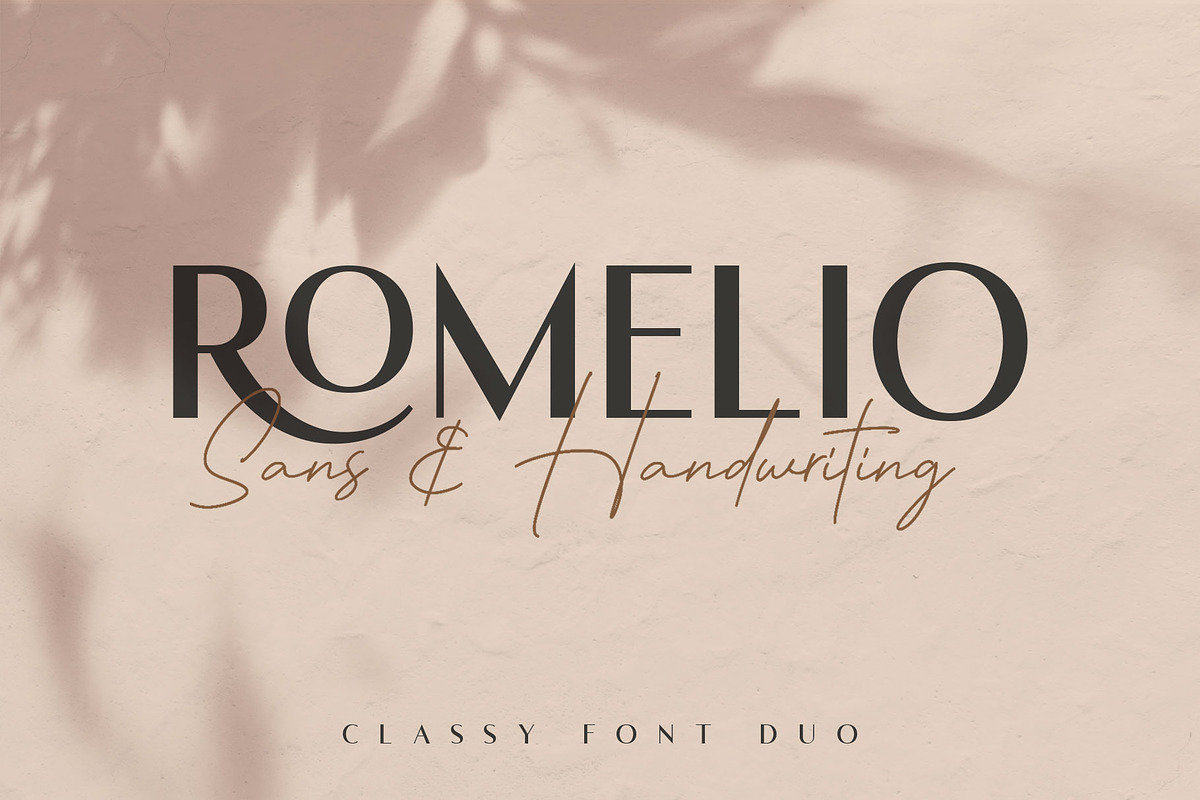 Romelio - Font Duo, a Sans Serif Font by Arterfak Project (Photo 1 of 15)