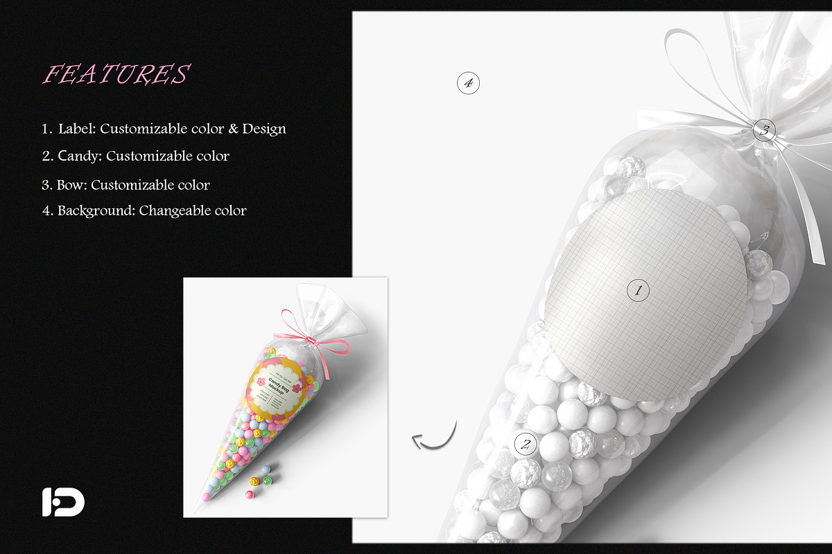 Candy Bag Mockup Set, a Packaging Mockup by ForgeDesign (Photo 2 of 6)