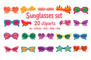 Sunglasses Set, a Decorative Illustration by ananastya (Thumbnail 1 of 3)
