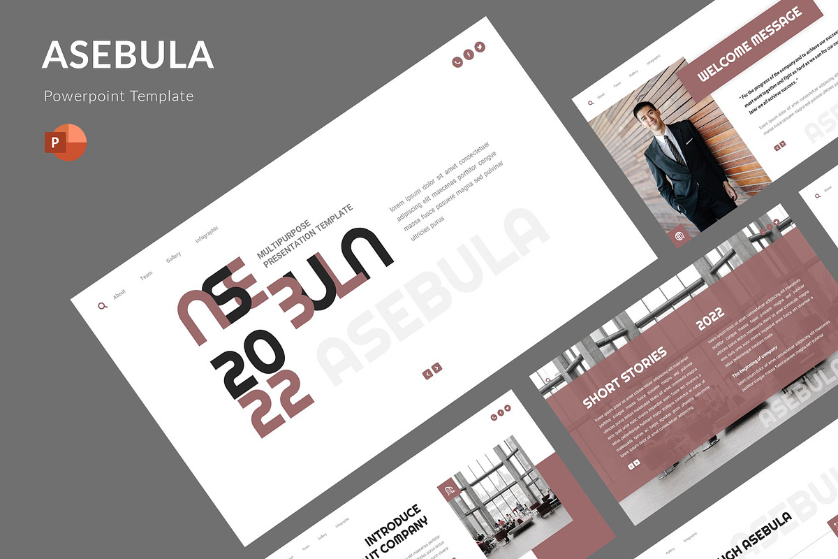 Asebula - Powerpoint Template, a Presentation Template by AQR Studio