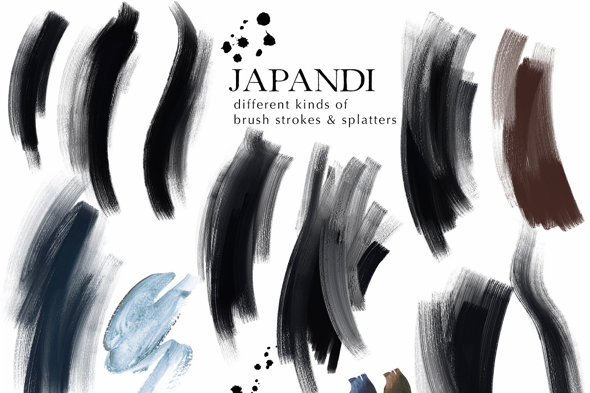 Japandi Abstract Watercolor Clip Art, a Decorative Illustration by whiteheartdesign (Photo 23 of 24)