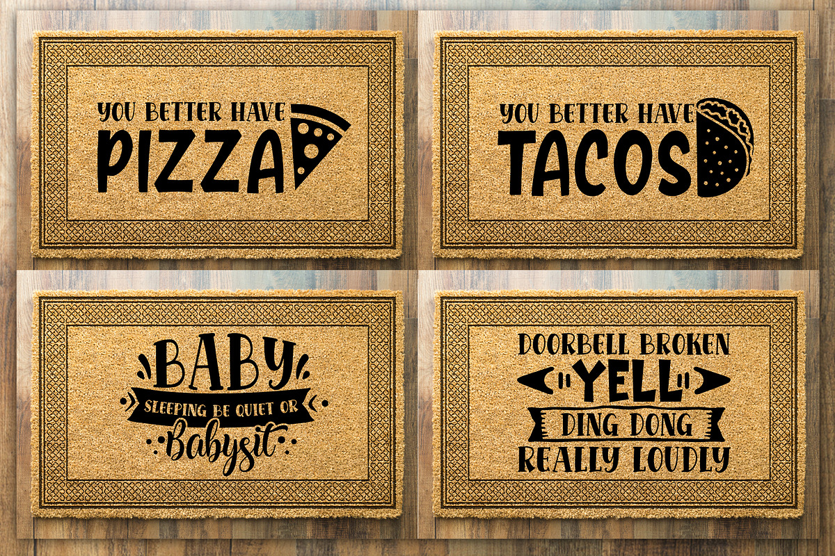 Doormat SVG Bundle, an Illustration by DESIGNAVO (Photo 4 of 7)