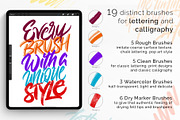 Lettering Brush Set for Procreate, a Brush Add-On by ZenLettering (Thumbnail 2 of 12)