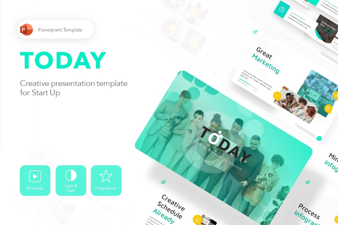 Today Business Powerpoint Template, a Presentation Template by ...