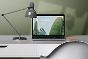 Laptop Office Concept Mockup Pack, a Mac Mockup by mocko (Thumbnail 9 of 12)