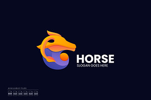 Horse Gradient Colorful Logo, a Branding & Logo Template by Zeer Graphic