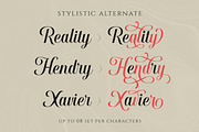 Hougbon - A Glamour Script, a Script Font by Letterhend Studio (Thumbnail 2 of 10)