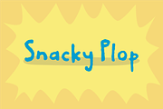 Snacky Plop font, a Handwritten Font by pizzadudedotdk (Thumbnail 1 of 3)