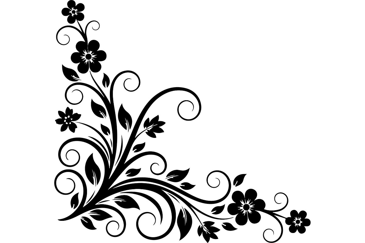 Vintage Floral Corner, an Object Graphic by Designer_Momina (Photo 9 of 29)