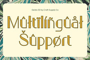 Geizla 3D, a Sans Serif Font by Craft Supply Co. (Thumbnail 4 of 8)