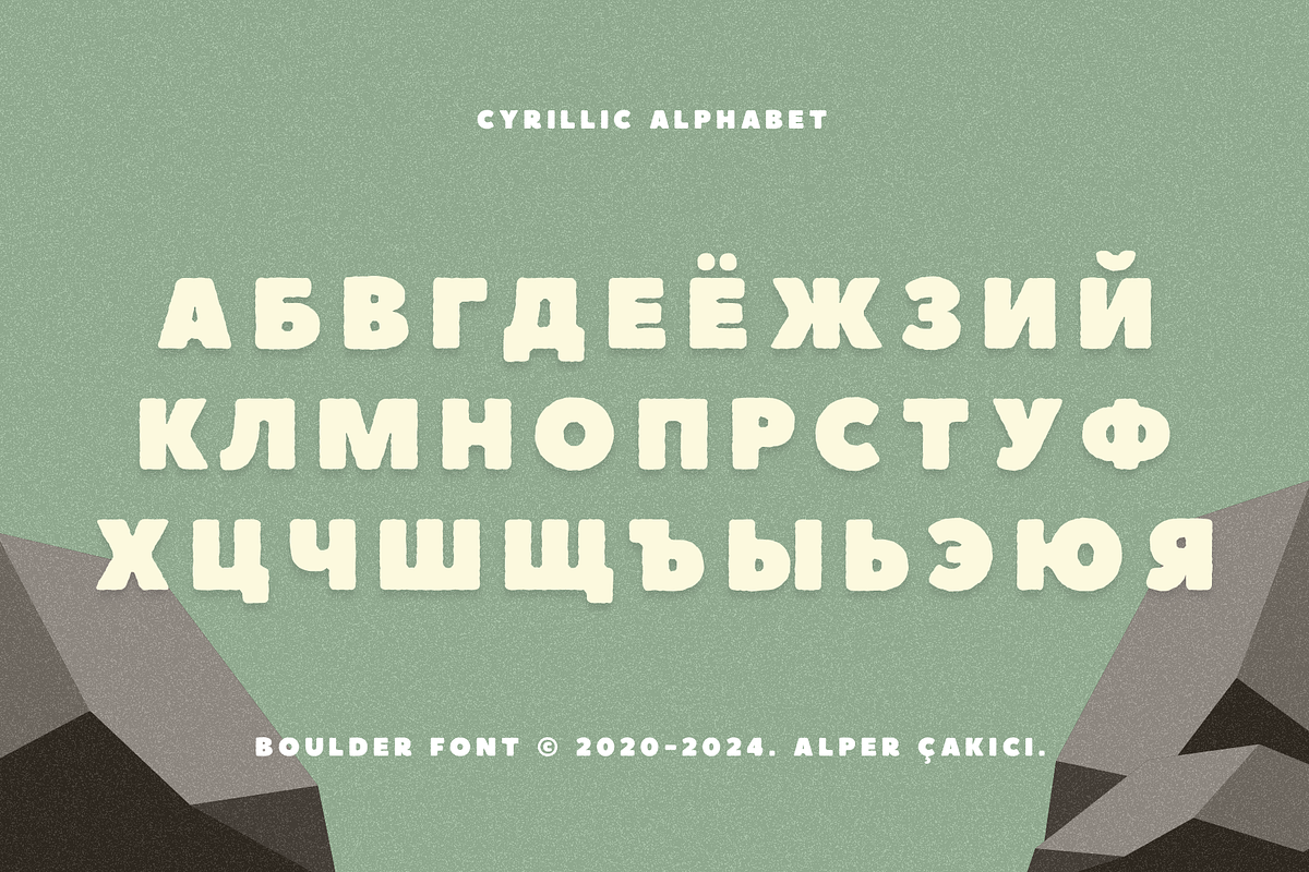 Boulder Font Family - 44 Fonts, a Sans Serif Font by alpercakici
