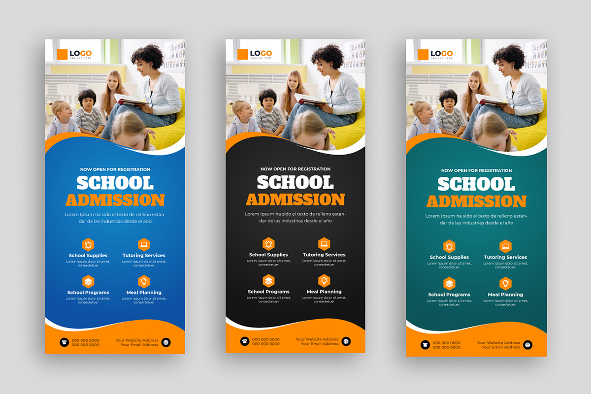 Back to School rack card or dl flyer, a Flyer Template by nandinigraphics
