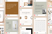 Clean Editorial Instagram Templates, a Social Media Template by Madewest Supply Co. (Thumbnail 1 of 7)